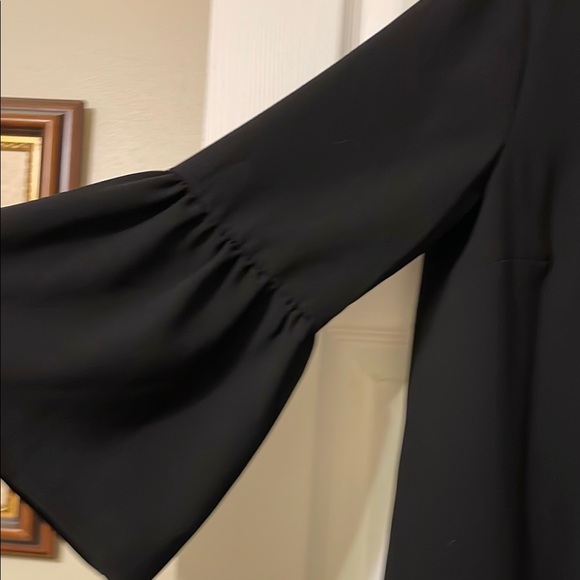 J. Crew Black A-Line Bell Sleeve Dress - Picture 3 of 6